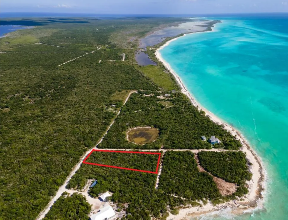 Lot 4 Aerial View — Cabbage Point, Long Island Bahamas